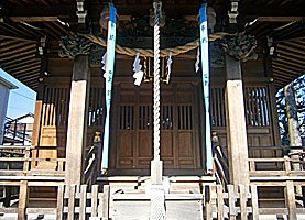 練馬白山神社拝所