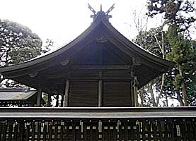 武蔵國二宮神社本殿左側面