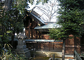 西台天祖神社社殿側面