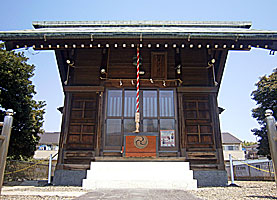 西小松川天祖神社拝殿最近景正面