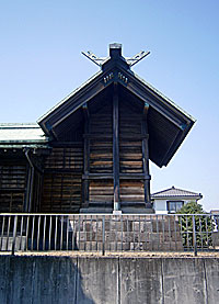 西小松川天祖神社本殿左側面