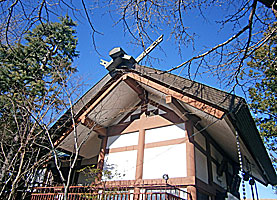 大川町氷川神社拝殿右側面