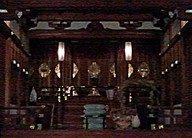 奥澤神社拝殿内部