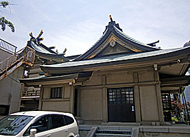 大島愛宕神社社殿右側面