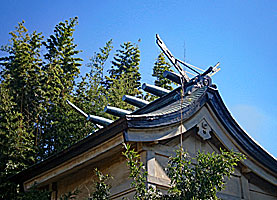鷺宮八幡神社本殿千木・鰹木