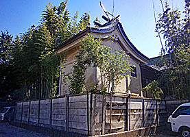 鷺宮八幡神社本殿右背面