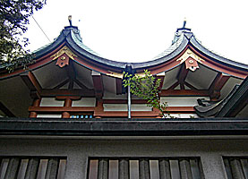鮫洲八幡神社社殿右側面