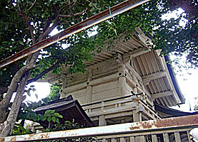 猿江神社本殿右背面
