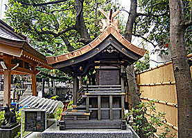 猿江藤森稲荷神社社殿左側面