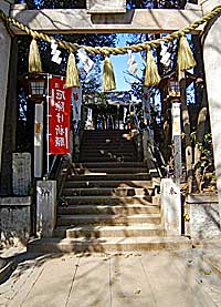千束八幡神社（洗足池八幡宮）参道入口