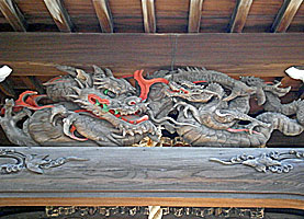 澁江白髭神社拝殿彫刻
