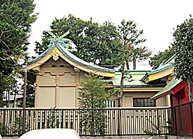志茂熊野神社社殿右側面
