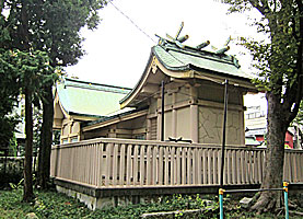 志茂熊野神社本殿背面