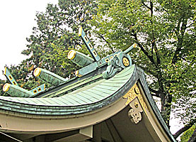 志茂熊野神社本殿千木