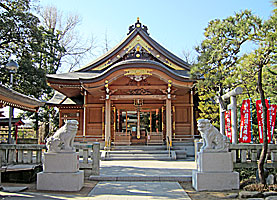 新宿日枝神社拝殿正面