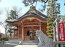新宿日枝神社拝殿左より