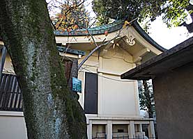 駒込妙義神社本殿左側面