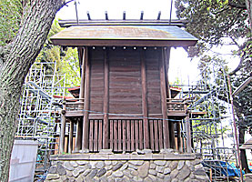 隅田稲荷神社本殿背面