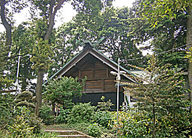 田端神社拝殿側面遠景