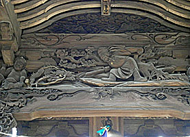 立川熊野神社拝殿彫刻
