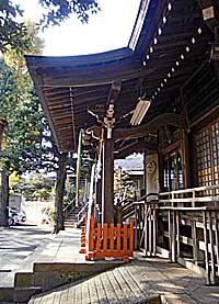 高松八幡神社拝殿向拝左側面