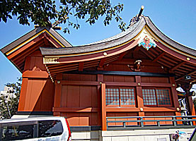 多摩川諏訪神社社殿右側面