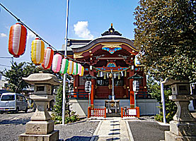 多摩川諏訪神社拝殿遠景正面