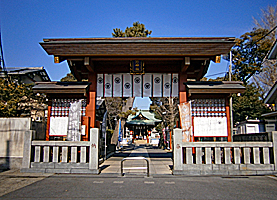 立石熊野神社神門正面