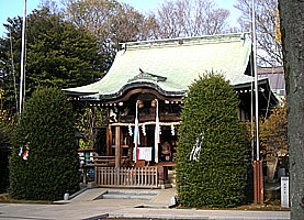 徳丸北野神社拝殿左より
