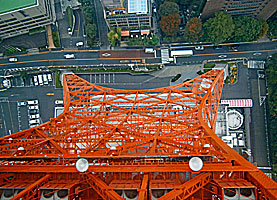 タワー大神宮東京タワーより直下を望む
