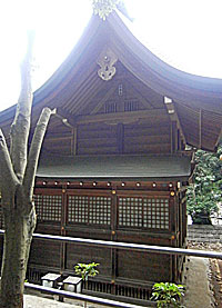 豊鹿嶋神社本殿左側面