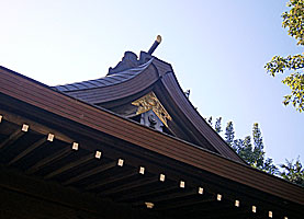 月見岡八幡神社拝殿破風