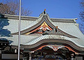 鶴間熊野神社拝殿破風