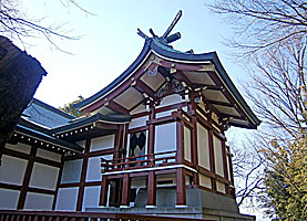 鶴間熊野神社本殿左背面