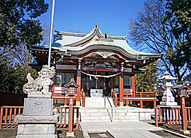 鶴間熊野神社拝殿右より