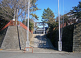 鶴間熊野神社社頭