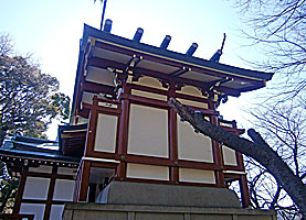鶴間熊野神社本殿背面