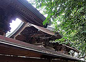 検見川神社本殿側面