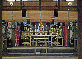 駒木諏訪神社拝殿内部