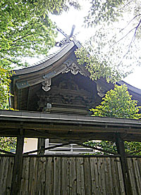 松戸神社本殿側面