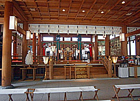 野田櫻木神社拝殿内部