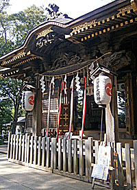 佐倉麻賀多神社拝殿向拝左より