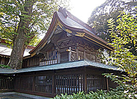 佐倉麻賀多神社本殿左背面