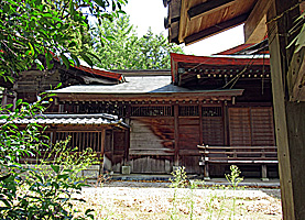 筑紫神社社殿全景右側面