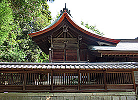 筑紫神社本殿右側面