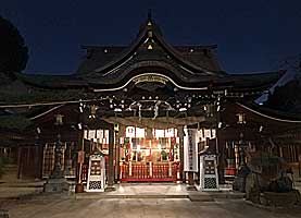 櫛田神社拝殿正面