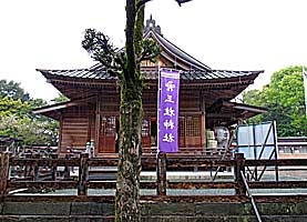 柳川三柱神社拝殿右側面