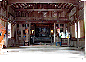 志賀海神社拝殿内部