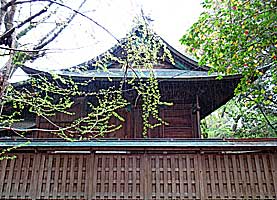柳川日吉神社本殿左側面