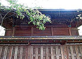 柳川日吉神社本殿背面